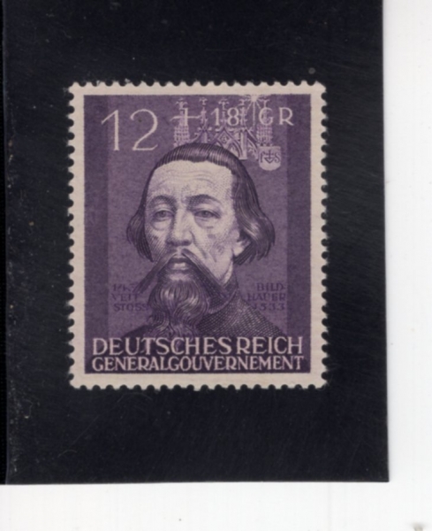 POLAND(������)-#NB19-12+18g-VEIT STOSS(����Ʈ ���佺)-1942.11.20��