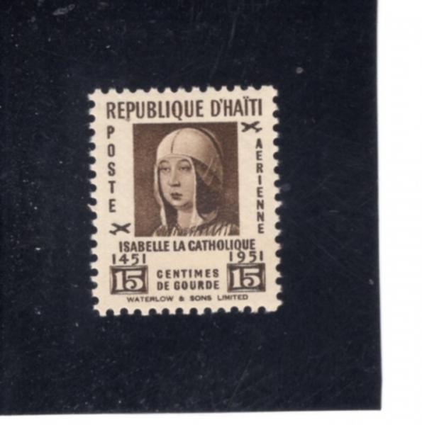 HAITI(����Ƽ)-#C55-15c-ISABELLA I(�̻级�� 1��)-1951.10.12��
