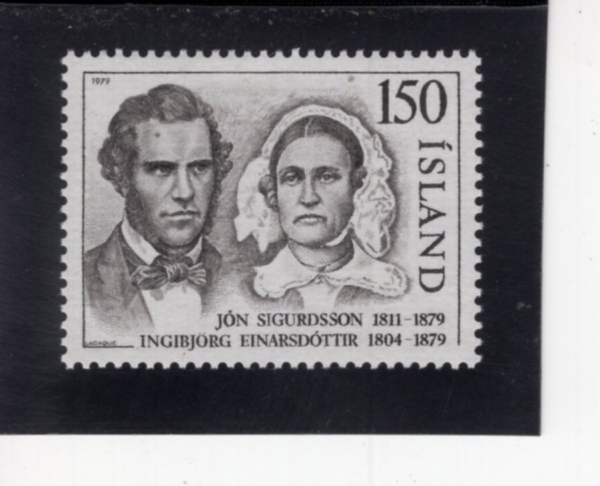 ICELAND(���̽�����)-#517-150k-JON SIGURDSSON AND INGIBJORG EINARSDOTTIR(�� �ñ�����, �ױ��丣�� ���̳�������Ƽ��)-1979.11.1��