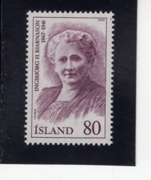 ICELAND(���̽�����)-#521-80k-INGIBJORG H. BJARNASON(�ױ��ܸ��� H. ��߸�����)-1979.8.3��