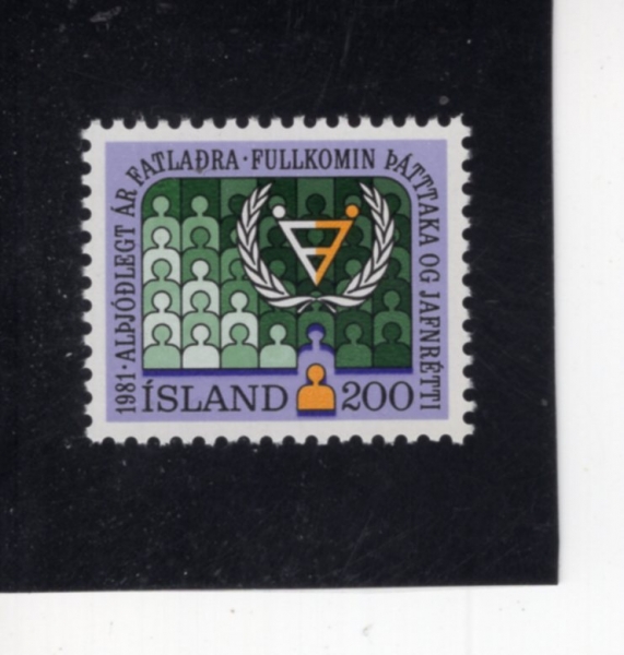 ICELAND(���̽�����)-#546-200k-INTL. YEAR OF THE DISABLED(���� ������� ��)-1981.9.29��