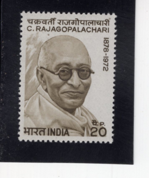 INDIA(�ε�)-#601-20p-C. RAJAGOPALACHARI(��ũ��ٸ�Ƽ ���ڰ��ȶ�����)-1973.12.25��