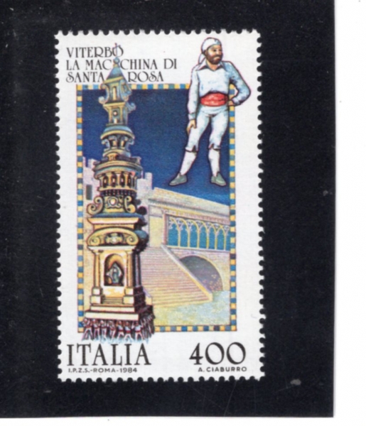 ITALY(��Ż����)-#1603-400 I-LA MACCHINA DI SANTA ROSA(��Ű�� �� ��Ÿ �λ�)-1984.9.3��