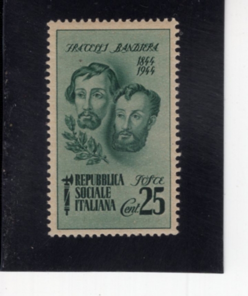 ITALY-ITALIAN SOCIAL REPUBLIC(��Ż���� ��ȸ��ȭ��)-#32-25c-BANDIERA BROTHERS(��ƿ����, ���и��� �ݵ𿡶� ����)-1944.12.6��