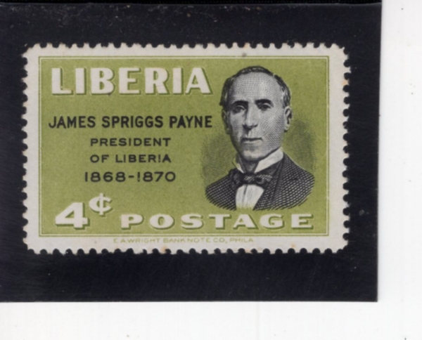 LIBERIA(���̺�����)-#316-4c-JAMES S. PAYNE(���ӽ� �������׽� ����)-1948��