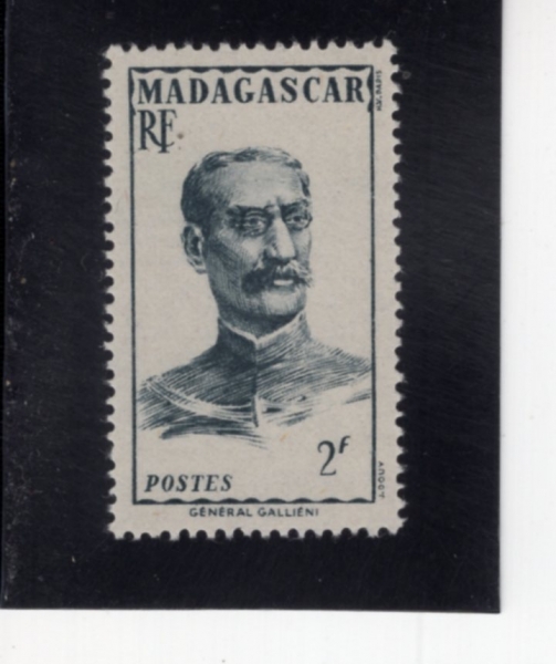 MALAGASY REPUBLIC(���ٰ���ī��)-#277-2fr-GEN. J. S. GALLIENI(���� �ø� ��������)-1946��