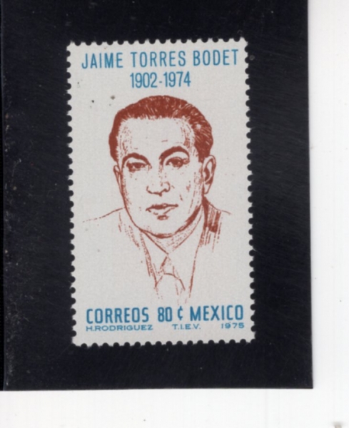 MEXICO(�߽���)-#1141-80c-JAIME TORRES BODET(���̸� �䷹�� ����Ʈ)-1975.11.28��