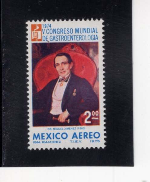MEXICO(�߽���)-#C459-2p-DR. MIGUEL JIMENEZ, BY I. RAMIREZ(�̰� ��̷��� ���޳��� �ڻ�)-1975.3.24��
