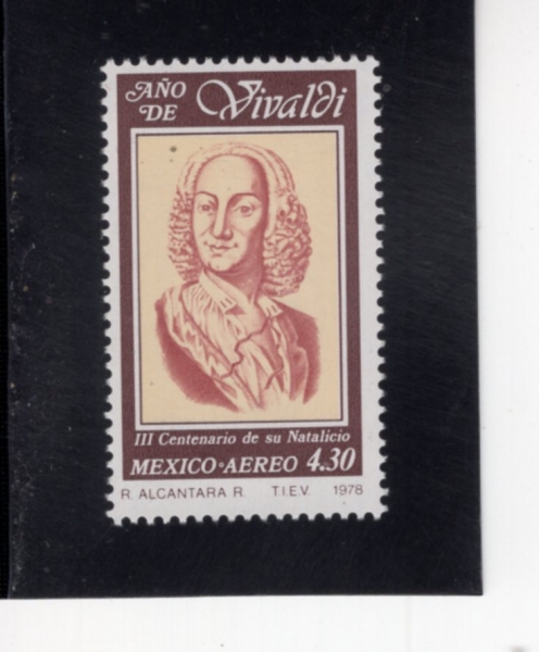 MEXICO(�߽���)-#C589-4.30p-ANTONIO VIVALDI(����Ͽ� ��ߵ�)-1978.12.1��