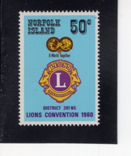 NORFOLK ISLAND(���� ��)-#254-50c-LIONS DISTRICT CONVENTION 1980(���̿½� ���� ��ȸ 1980��)-1980.1.25��