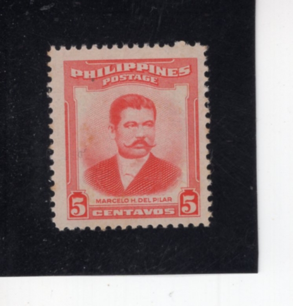 PHILIPPINES(�ʸ���)-#592-5c-MARCELO H. DEL PILAR(�������� ���󸮿� �� �ʶ�)-1952��