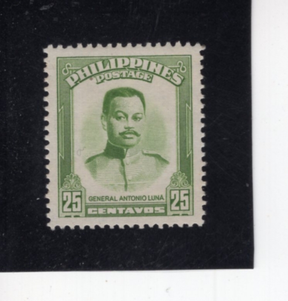 PHILIPPINES(�ʸ���)-#598-25c-GEN. ANTONIO LUNA(����Ͽ� �糪)-1958��