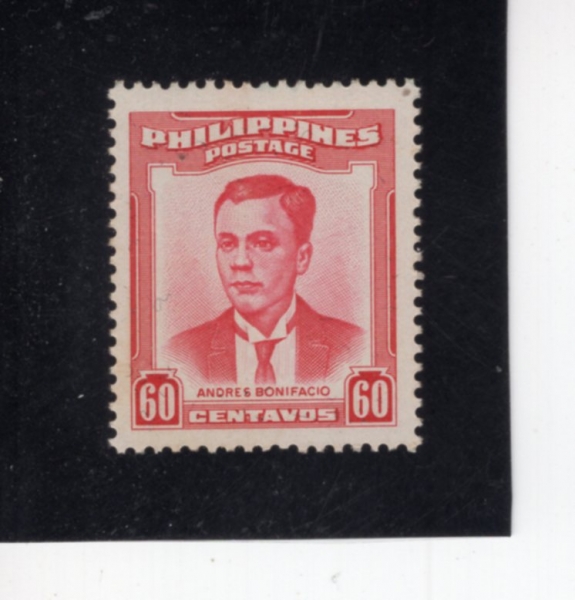 PHILIPPINES(�ʸ���)-#600-60c-ANDRES BONIFACIO(�ȵ巹�� �����Ľÿ�)-1958��