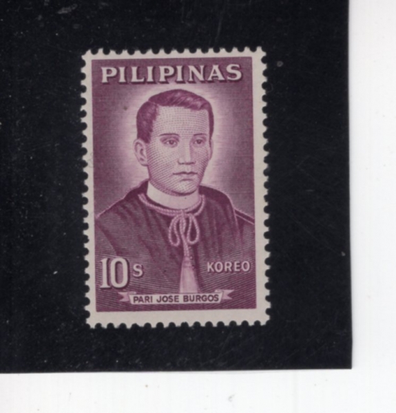 PHILIPPINES(�ʸ���)-#858-10s-FATHER JOSE BURGOS(ȣ�� �θ�����)-1963��