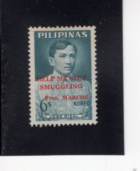 PHILIPPINES(�ʸ���)-#946-6s-JOSE RIZAL(ȣ�� ����Ÿ�ÿ� ����)-1966.5.1��