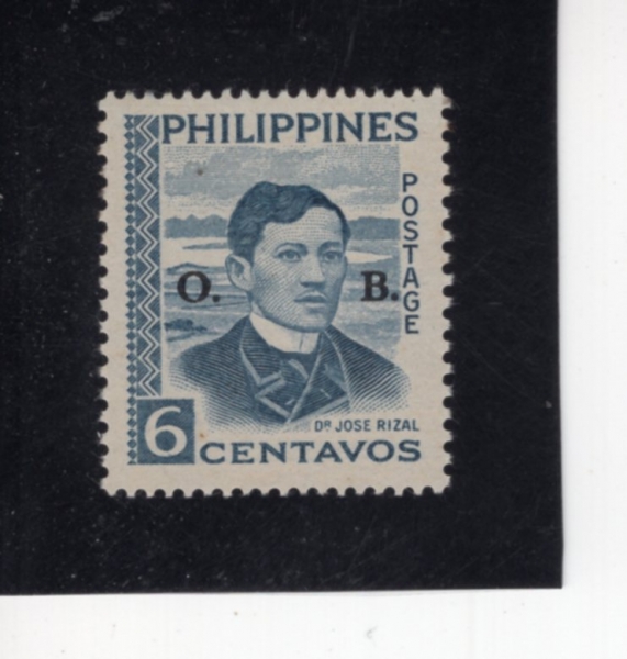 PHILIPPINES(�ʸ���)-#O62-6c-JOSE RIZAL(ȣ�� ����Ÿ�ÿ� ����)-1959��