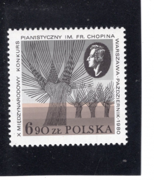 POLAND(������)-#2418-6.90z-CHOPIN PIANO COMPETITION(���� ������)-1980.10.2��