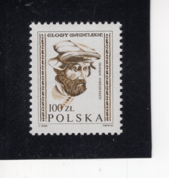 POLAND(������)-#2537-100z-CARVED HEAD, WAWEL CASTLE(������ �Ӹ�, �ٺ� ��)-1982.9.25��