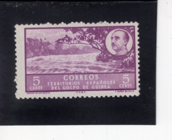 SPANISH GUINEA(�����η� ���)-#306-5c-SAN CARLOS BAY(�� ī���ν� ��)-1949��