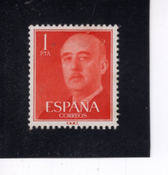 SPAIN(������)-#825-1p-GEN. FRANCO(�����ý��� ������)-1954��