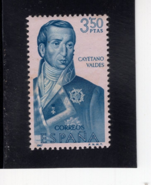 SPAIN(������)-#1495-3.50p-CAYETANO VALDES(ī��Ÿ�� �ߵ��� �� �÷η���)-1967.10.12��