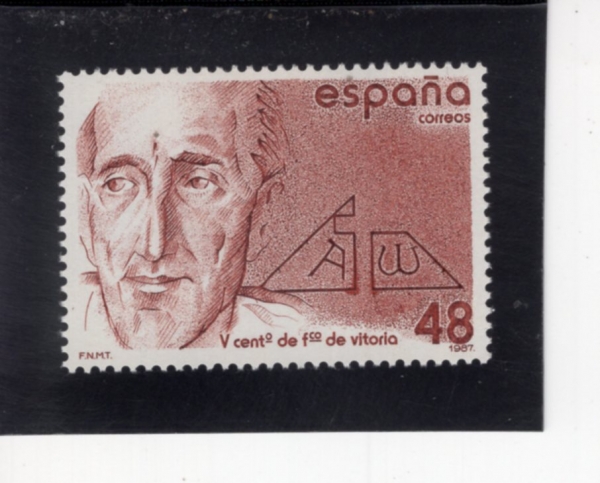 SPAIN(������)-#2508-48p-PORTRAIT OF VITORIA, BY VERA FAJARDO(���� ���ϸ����� ���丮�� �ʻ�ȭ)-1987.2.11��