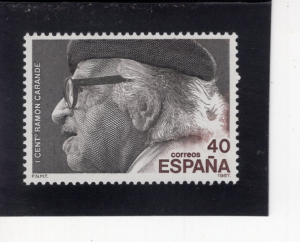 SPAIN(������)-#2521-40p-RAMON CARANDE(��� ī����)-1987.5.29��