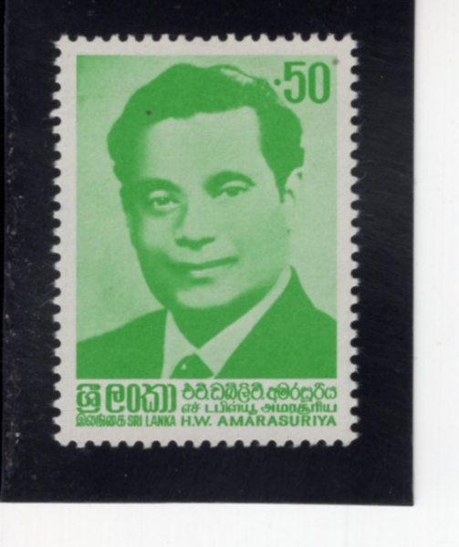 SRI LANKA(������ī)-#672-50c-HENRY W. AMARASURIYA(� ������ �Ƹ��������)-1982.5.22��