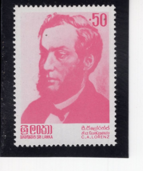 SRI LANKA(������ī)-#673-50c-CHARLES A. LORENZ(���� �Ϻ���� �η���)-1982.5.22��