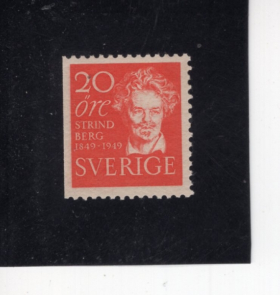 SWEDEN(������)-#407-20o-AUGUST STRINDBERG(�ƿ챸��Ʈ ��Ʈ���庣��)-1949.1.22��