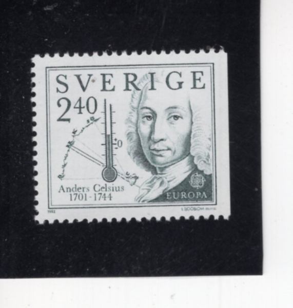 SWEDEN(������)-#1402-2.40k-ANDERS CELSIUS(�ȵ����� ���ÿ콺)-1982.4.26��