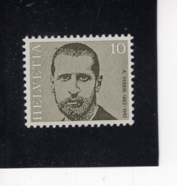 SWITZERLAND(������)-#535-10c-ALEXANDRE YERSIN(�˷���帣 ������)-1971.9.23��