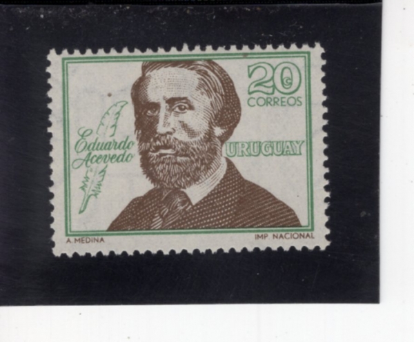 URUGUAY(������)-#743-20c-EDUARDO ACEVEDO(���ξƸ��� �Ƽ�����)-1967.4.17��