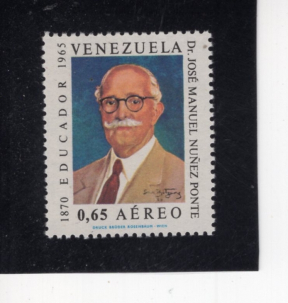 VENEZUELA(���׼�����)-#C983-65c-DR. JOSE MANUEL NUNEZ PONTE(ȣ�� ������ ���齺 ����)-1968.3.8��