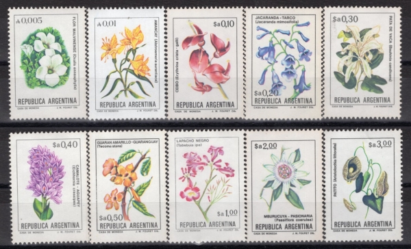 ARGENTINA(�Ƹ���Ƽ��)-#A641(10��)-FLORA(�Ĺ�)-1982��