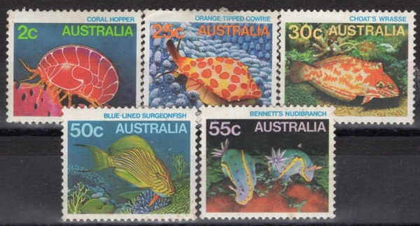 AUSTRALIA(����Ʈ���ϸ���)-#A341(5��)-MARINE LIFE(�ؾ� ����)-1984~86��