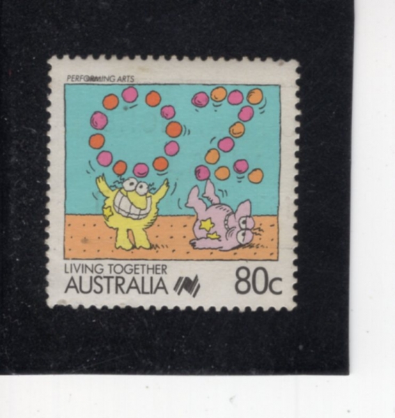 AUSTRALIA(����Ʈ���ϸ���)-#1075-80c-PERFORMING ARTS(���� ����)-1988.1.17��