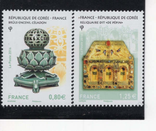 FRANCE(������)-#5043~4(2��)-DIPLOMATIC RELATIONS BETWEEN FRANCE AND SOUTH KOREA, 130TH ANNIV.(�ѱ�-������ ���� 130�ֳ�)-2016.6.3��