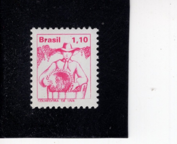 BRAZIL(�����)-#1449-1.10cr-GRAPE HARVESTER(���� ��Ȯ)-1977��