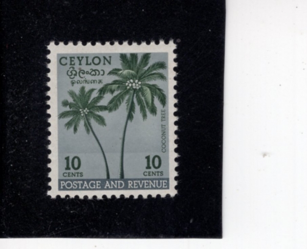 CEYLON(�Ƿ�)-#313-2c-COCONUT PALM(���ڳ� ���ڼ�)-1951.8.1��