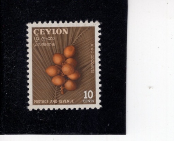 CEYLON(�Ƿ�)-#329-10c-KING COCONUTS(ŷ ���ڳ�)-1954.12.1��