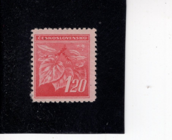 CZECHOSLOVAKIA(ü�ڽ��ι�Ű��)-#260-1.20k-LINDEN LEAVES AND BUDS(���� ����, ����)-1945��