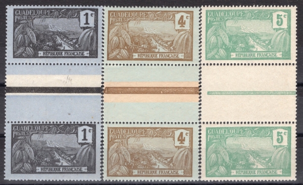 GUADELOUPE(�������)-PAIRS-#A8(3��)-HARBOR AT BASSE-TERRE(�ٽ��׸� �ױ�)-1922��