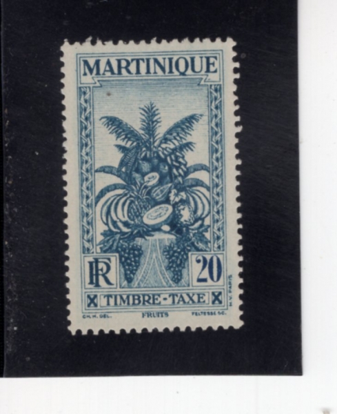 MARTINIQUE(����Ƽ��ũ)-#J28-20c-TOPICAL FRUITS(��Ŀ� ����)-1933.2.15��