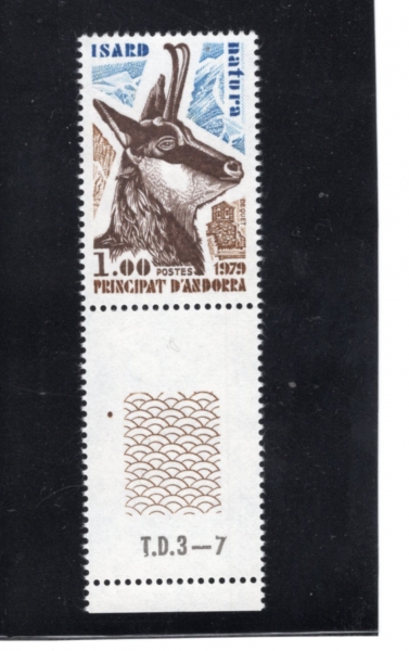 ANDORRA, FRENCH ADMINISTRATION(�ȵ��� ����������)-#267-1fr-PYRENEAN CHAMOIS(�Ƿ��� ������)-1978.3.26��