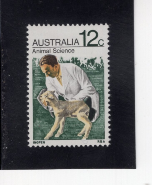 AUSTRALIA(����Ʈ���ϸ���)-#501-12c-MAN AND LAMB(����, ��)-1971.7.5��