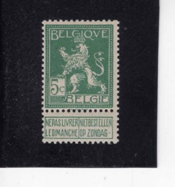 BELGIUM(���⿡)-#94-5c-LION OF BELGIUM(���� ��������)-1912��