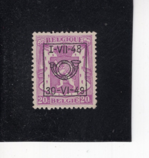 BELGIUM(���⿡)-#394-20c-COAT OF ARMS(����)-1949��