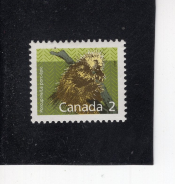 CANADA(ĳ����)-#1156-2c-PRICKLY PORCUPINE(ȣ��)-1987��
