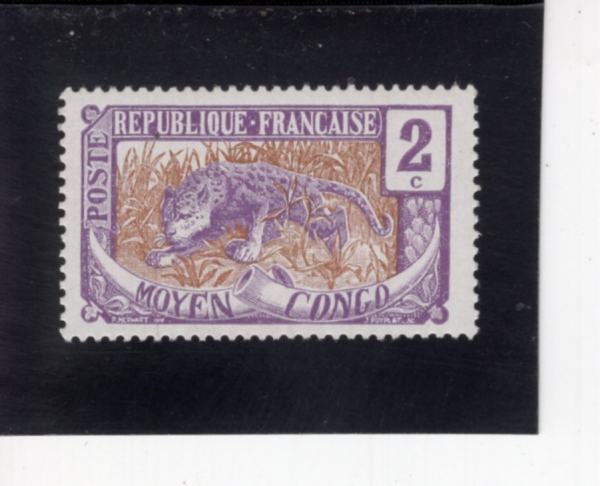 MIDDLE CONGO(�ߺ� ���)-#2-2c-LEOPARD(ǥ��)-1907��